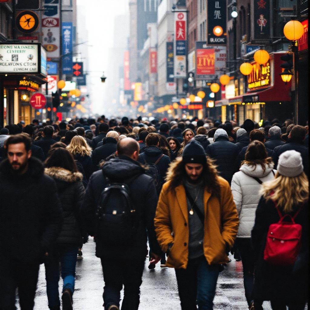 La ciudad en su estado puro: cuerpos que se cruzan, miradas que no llegan
