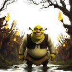 Shrek frente a una turba con antorchas, imagen que sostiene el enfoque SEO sobre lo ilegible y lo no optimizado